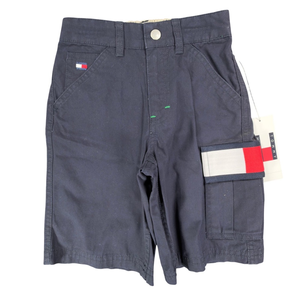 Tommy Hilfiger Y2K Cargo Shorts Toddler 4T Navy Cotton NWT